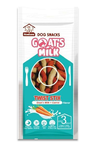 תמונה של Goat's milk - twist stix  גזר וחלב עזים - 80 גרם