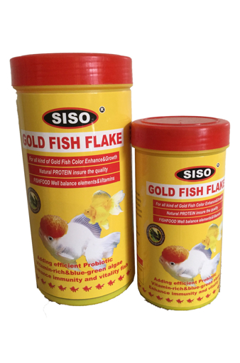 תמונה של SISO GOLD FISH FLAKE 1000ML- מזון לדגי נוי טרופים -200 גרם