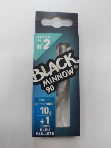 תמונה של דמוי סיליקון לז'ירז'ור 10 גרם BLACK MINNOW