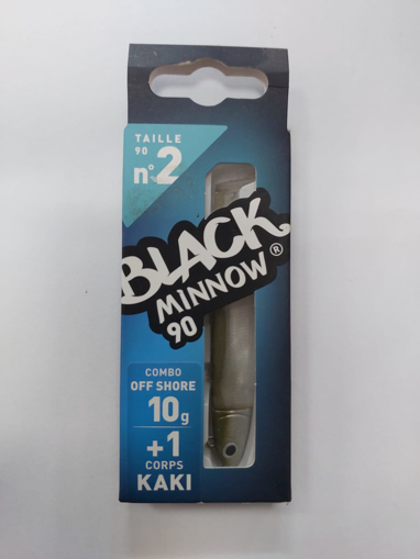 תמונה של דמוי סיליקון לז'ירז'ור 10 גרם BLACK MINNOW