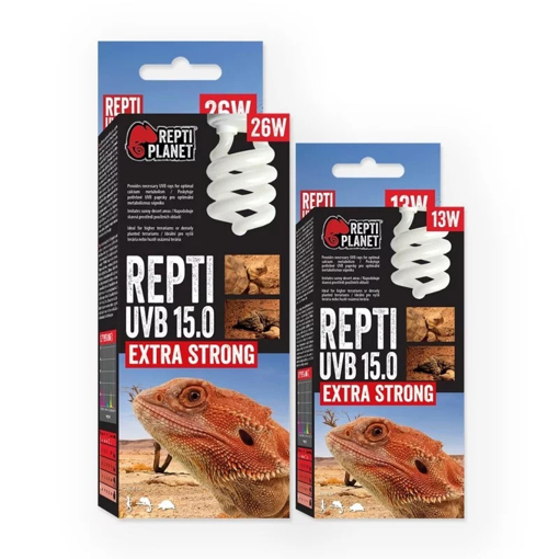 תמונה של נורת UVB קומפקט 15% Repti Planet Extra Strong